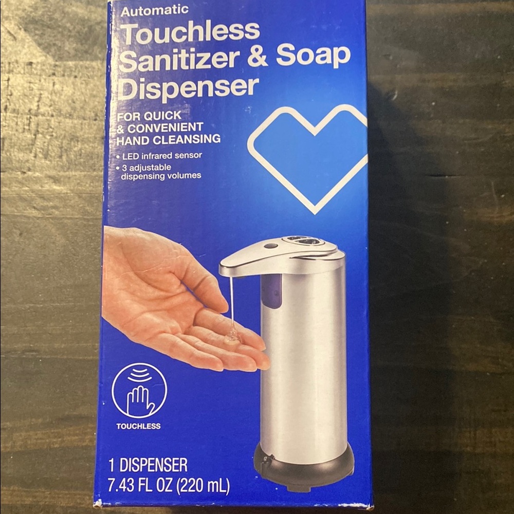 Automatic Touchless Sanitizer & Soap Dispenser - Silver